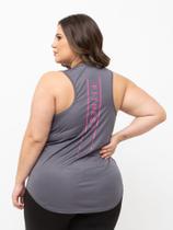 Regata Feminina Estampada Plus Size Dry Fit