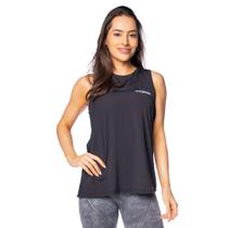 Regata Feminina Estilo do Corpo Alongada Preto