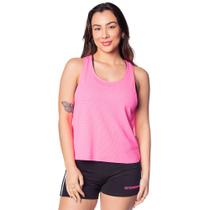 Regata Feminina Estilo do Corpo Dry Rosa Neon