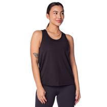 Regata Feminina Estilo do Corpo Esportiva Preto