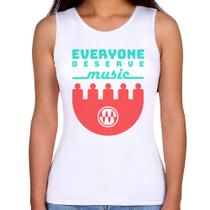 Regata Feminina Everyone Reserve Music - Foca na Moda Regata Feminina Everyone Reserve Music - Foca na Moda