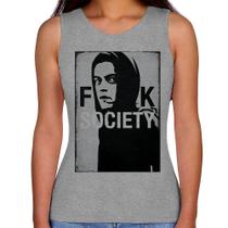 Regata Feminina F**k Society Eliot - Foca na Moda Regata Feminina F**k Society Eliot - Foca na Moda