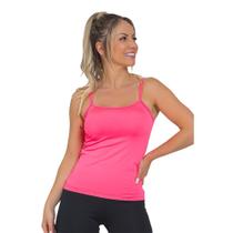 Regata Feminina Fitness Alça Rosa