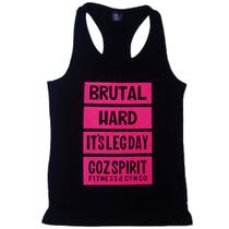 Regata feminina fitness Goz Spirit model Leg Day preta