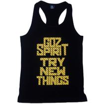 Regata feminina fitness Goz Spirit model Try New Things Preta