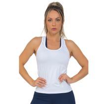 Regata Feminina Fitness Nadador Branco