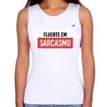 Regata Feminina Fluente em sarcasmo - Foca na Moda