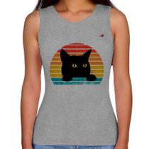 Regata Feminina Gato Vintage Sunset - Foca na Moda