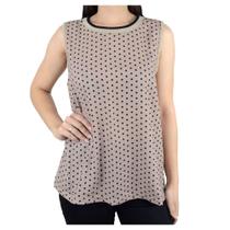 Regata Feminina Gatos e Atos Vis Up Poa Bege - G2356