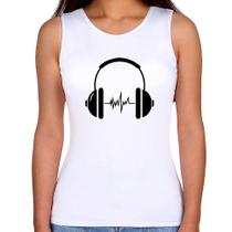 Regata Feminina Headphone Batimentos - Foca na Moda