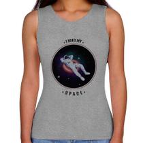 Regata Feminina I need my space - Foca na Moda Regata Feminina I need my space - Foca na Moda