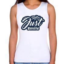 Regata Feminina Just Smile - Foca na Moda