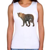 Regata Feminina Leopardo - Foca na Moda