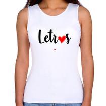 Regata Feminina Letras por amor - Foca na Moda Regata Feminina Letras por amor - Foca na Moda