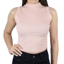 Regata Feminina LZT Cropped Canelada Rose - 24129 Regata Feminina LZT Cropped Canelada Rose - 24129