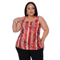 Regata Feminina Malha Fria Senhoras Plus Verão