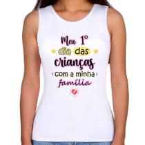 Regata Feminina Meu primeiro dia das crianças (rosa) - Foca na Moda