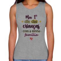 Regata Feminina Meu primeiro dia das crianças (rosa) - Foca na Moda