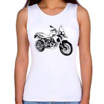 Regata Feminina Moto F 800 GS Traços - Foca na Moda Regata Feminina Moto F 800 GS Traços - Foca na Moda