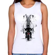 Regata Feminina Motociclista na floresta - Foca na Moda Regata Feminina Motociclista na floresta - Foca na Moda