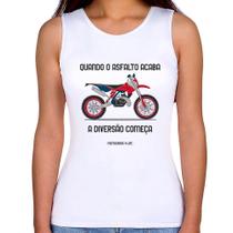 Regata Feminina Motocross 4 Life - Foca na Moda Regata Feminina Motocross 4 Life - Foca na Moda