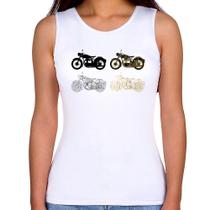 Regata Feminina Motorcycle Vector - Foca na Moda