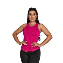 Regata feminina nadador academia treino fitness dry Rosa