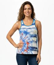 Regata feminina nadador para academia com estampa frontal gg