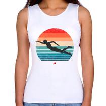 Regata Feminina Nadadora Vintage Sunset - Foca na Moda
