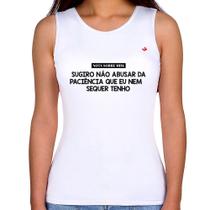 Regata Feminina Nota sobre mim - Foca na Moda