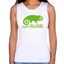 Regata Feminina openSUSE Linux Logo - Foca na Moda Regata Feminina openSUSE Linux Logo - Foca na Moda