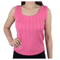 Regata Feminina Parado no Ar Tricot Rosa Rosier - 72113