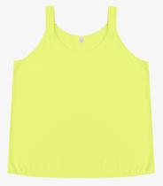 Regata Feminina Plus Size Infinita Cor Amarelo