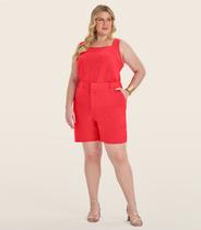 Regata Feminina Plus Size Secret Glam Laranja Regata Feminina Plus Size Secret Glam Laranja