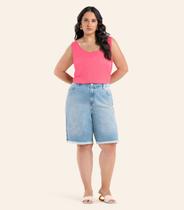 Regata Feminina Plus Size Secret Glam Rosa Regata Feminina Plus Size Secret Glam Rosa