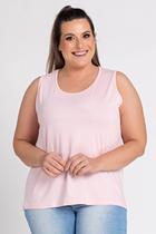 Regata Feminina Plus Size Visco Renda - Tic Tac Regata Feminina Plus Size Visco Renda - Tic Tac