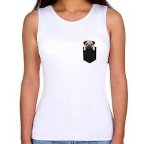 Regata Feminina PUG de Bolso - Foca na Moda