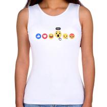 Regata Feminina Reações Facebook Eita! - Foca na Moda