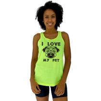 Regata Feminina Recorte Nadador MXD Conceito I Love My Pet