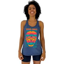 Regata Feminina Recorte Nadador MXD Conceito Lion Good Vibes