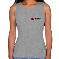 Regata Feminina Red Hat Linux - Foca na Moda Regata Feminina Red Hat Linux - Foca na Moda