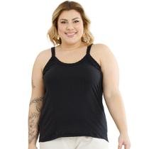 Regata Feminina Ribana Alcinha Fina Plus Size 3054A