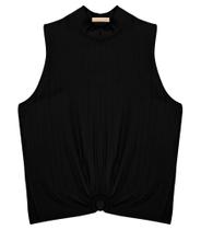 Regata Feminina Ribana Canelada Endless Preto