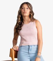Regata Feminina Ribana Com Strass Minty Rosa