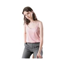 Regata Feminina Slim Y2K - Decote V - Sem Mangas (Preto, Branco e Cinza)