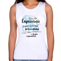 Regata Feminina Sou de Capricórnio - Foca na Moda Regata Feminina Sou de Capricórnio - Foca na Moda