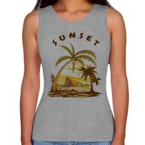 Regata Feminina Sunset Beach - Foca na Moda Regata Feminina Sunset Beach - Foca na Moda