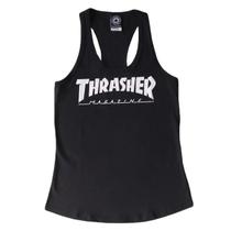 Regata Feminina Thrasher Magazine Logo Girl Preto