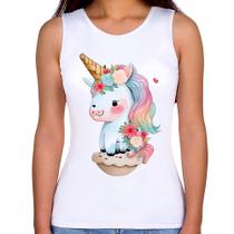 Regata Feminina Unicórnio Bebê - Foca na Moda