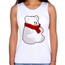Regata Feminina Urso Polar - Foca na Moda Regata Feminina Urso Polar - Foca na Moda